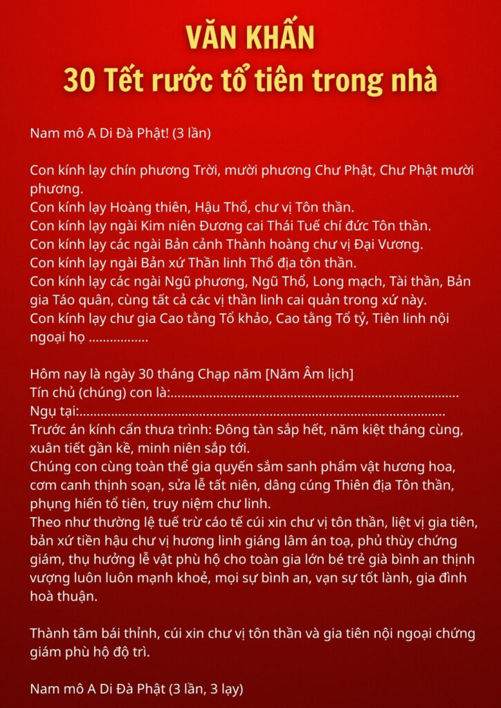 văn khấn cúng 30 tết - Hình 3