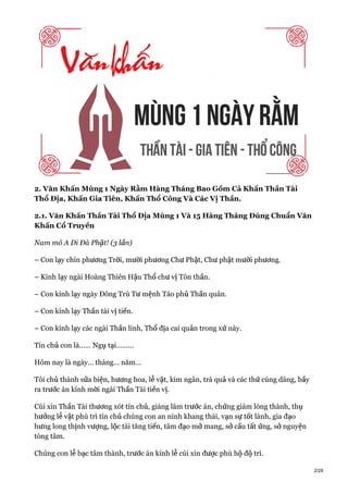 văn khấn ngày mùng 1 hàng tháng - Hình 2