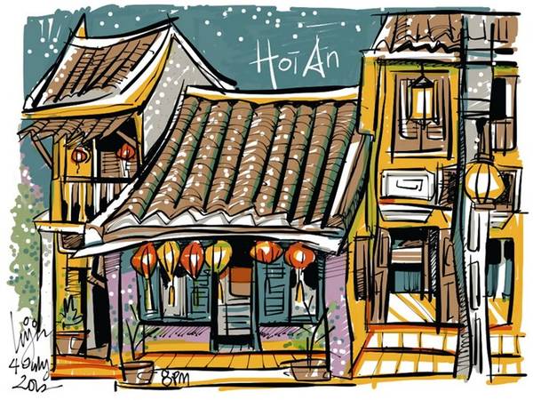 vẽ địa điểm du lịch - Hình 2