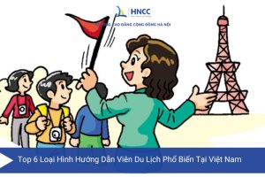vẽ hướng dẫn viên du lịch