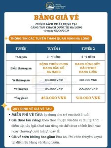 vé tàu du lịch vịnh hạ long