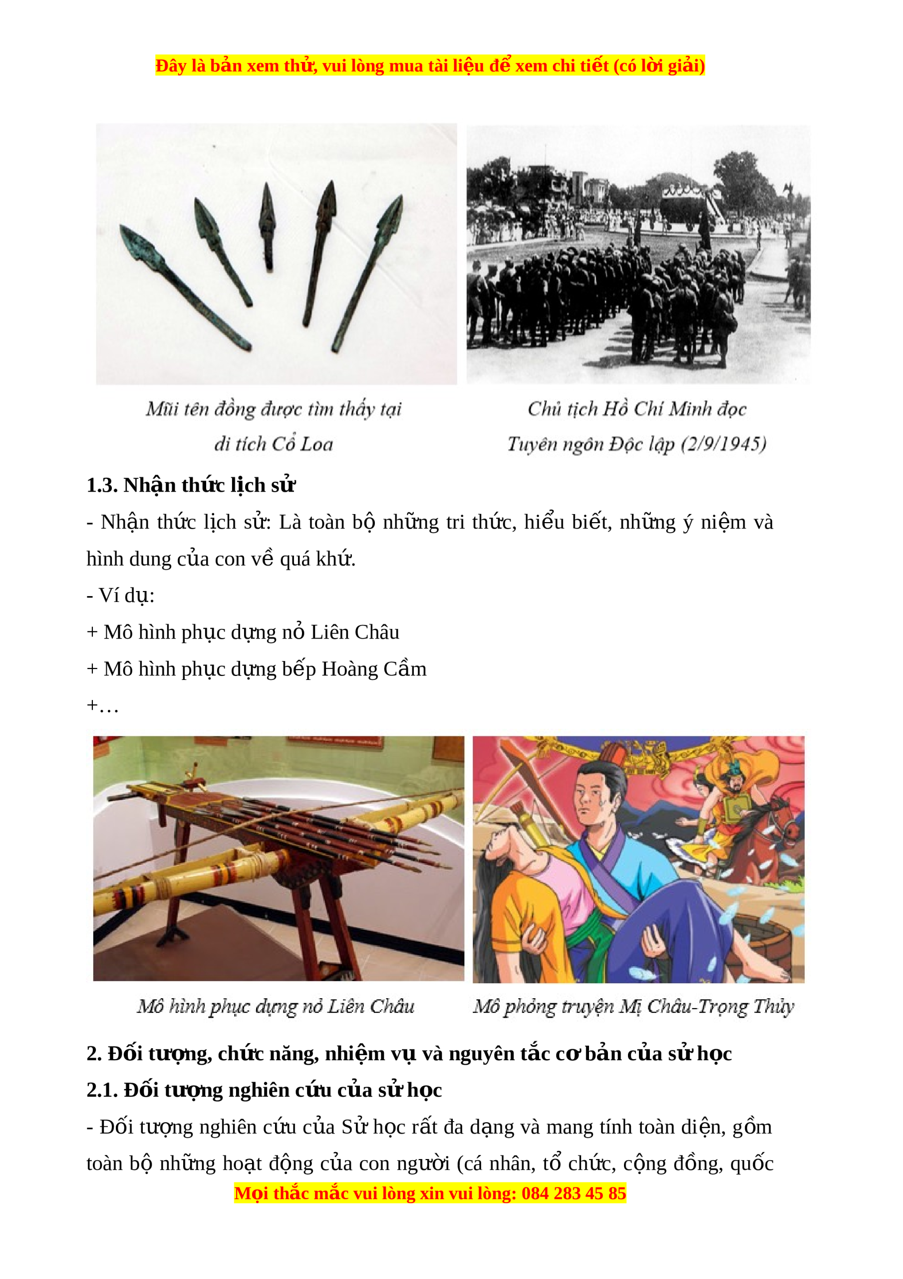 ví dụ về nhận thức lịch sử - Hình 4