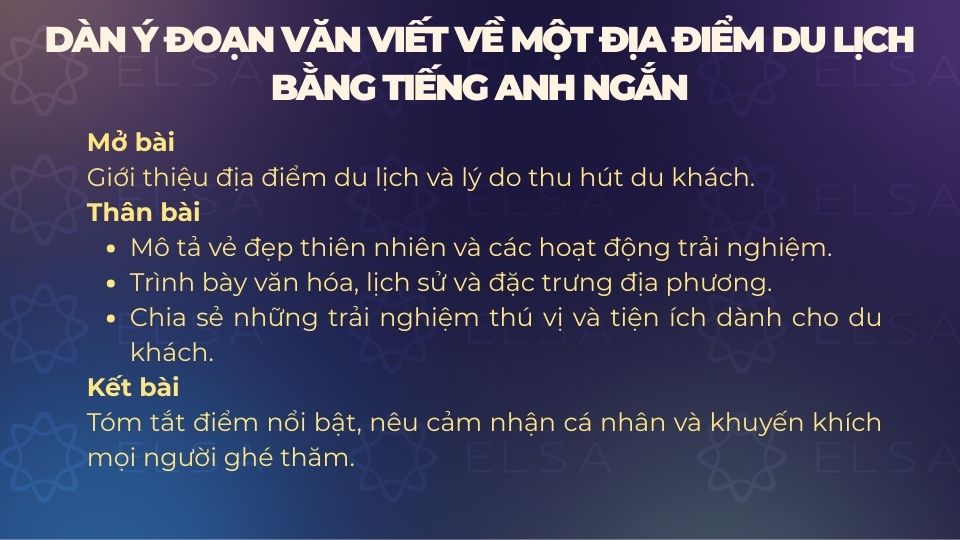 viết về một địa điểm du lịch bằng tiếng anh ngắn - Hình 3
