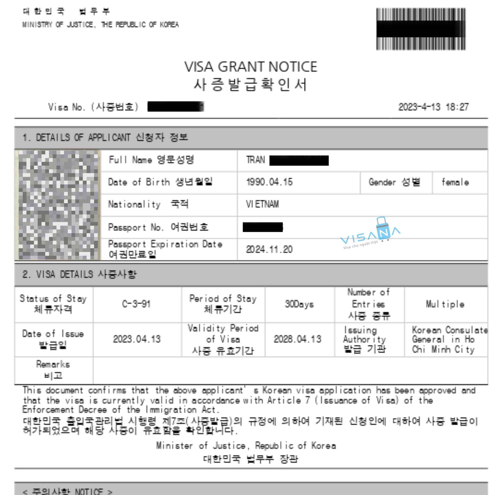 visa du lịch hàn quốc 5 năm - Hình 1
