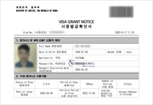 xin visa du lịch hàn quốc