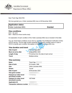 xin visa du lịch úc online
