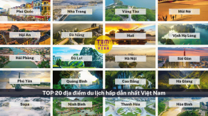 20 địa điểm du lịch đẹp nhất việt nam