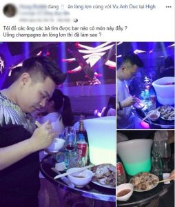 ăn lòng lợn trong quán bar