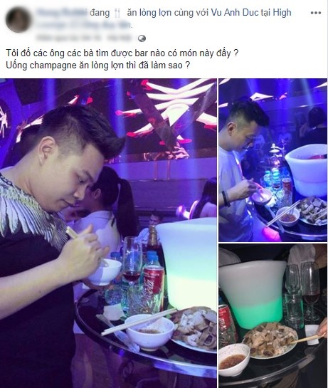 ăn lòng lợn trong quán bar - Hình 1