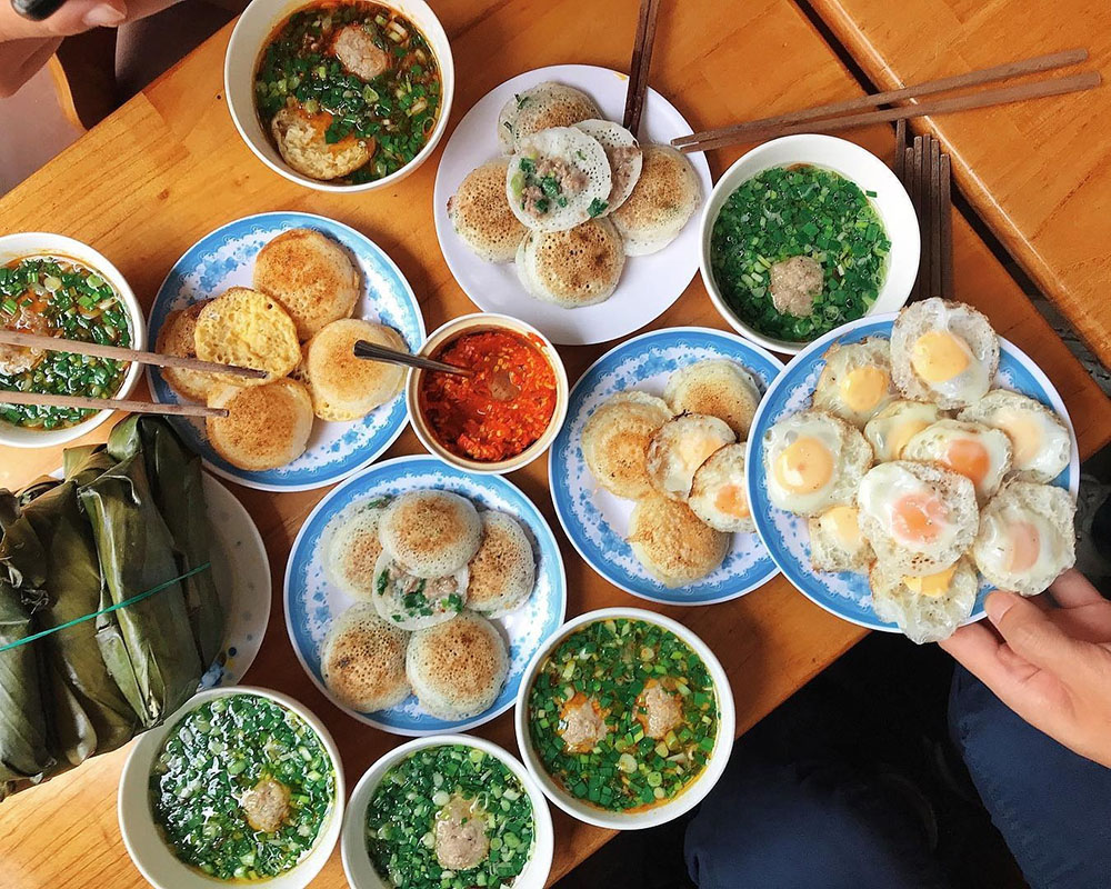 ăn sáng quán người hoa ở đà lạt - Hình 5