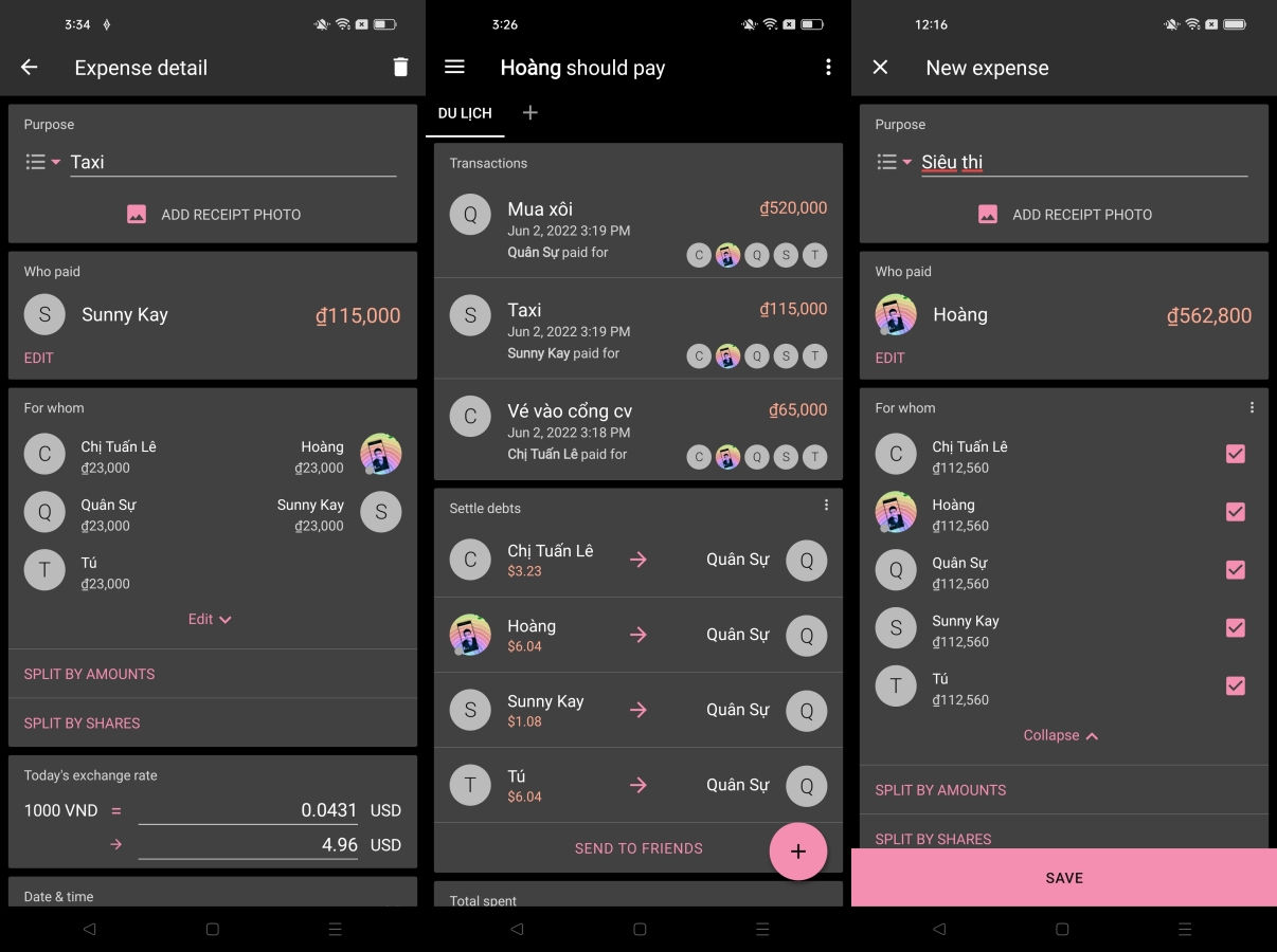 app chia tiền du lịch - Hình 1