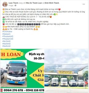 bài viết quảng cáo dịch vụ xe du lịch