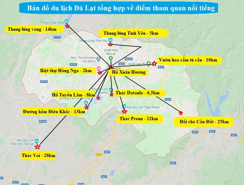 bản đồ các địa điểm du lịch đà lạt - Hình 5
