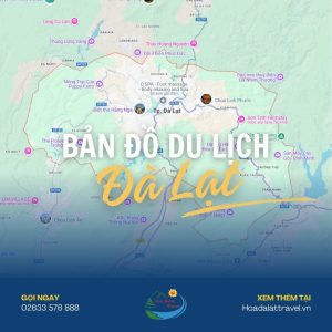 bản đồ các điểm du lịch đà lạt
