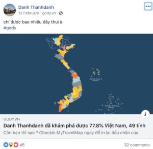 bản đồ đánh dấu du lịch