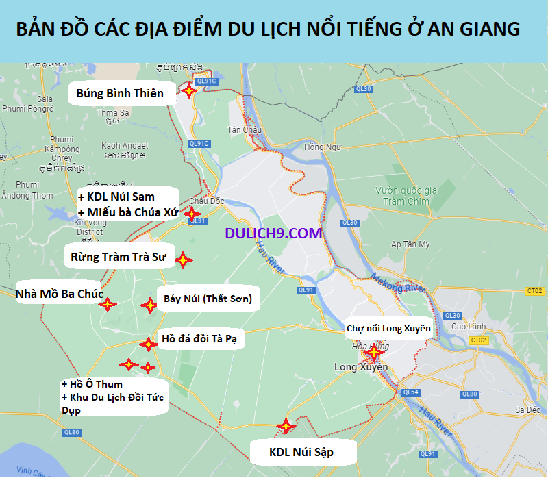 bản đồ du lịch an giang - Hình 2