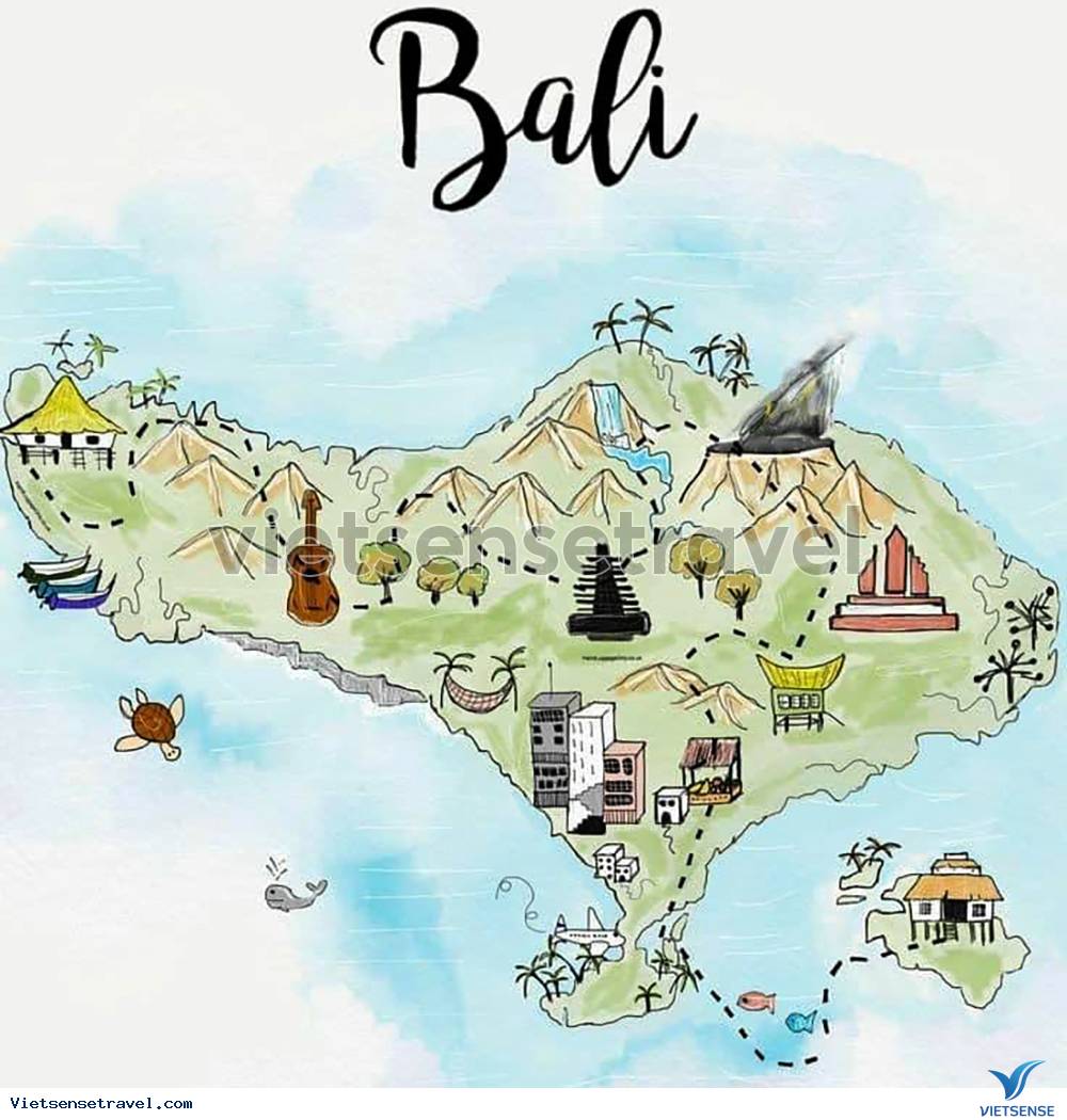 bản đồ du lịch bali - Hình 3