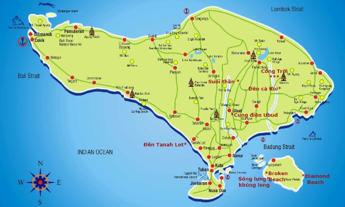 bản đồ du lịch bali - Hình 4