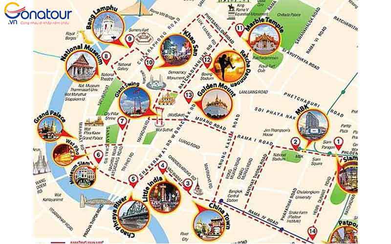 bản đồ du lịch bangkok - Hình 4