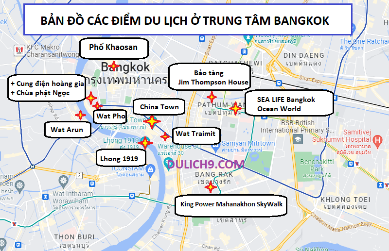 bản đồ du lịch bangkok - Hình 5
