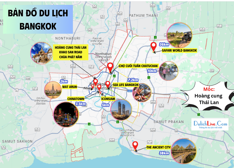 bản đồ du lịch bangkok - Hình 1