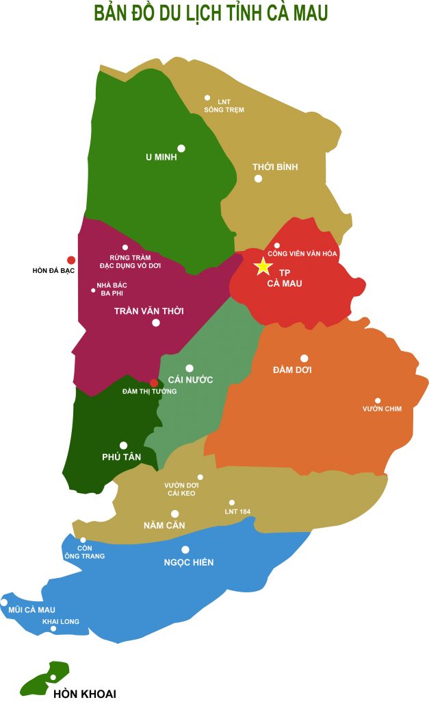 bản đồ du lịch cà mau - Hình 1