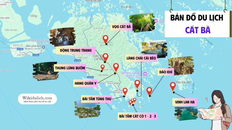 bản đồ du lịch cát bà - Hình 3