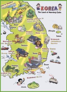 bản đồ du lịch hàn quốc