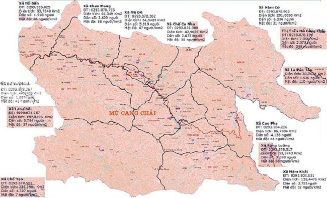 bản đồ du lịch mù cang chải - Hình 2