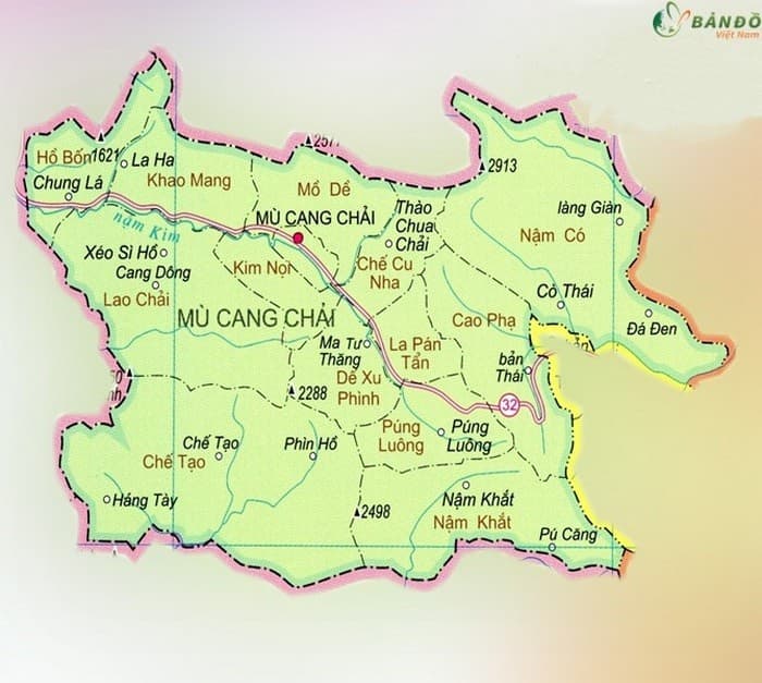 bản đồ du lịch mù cang chải - Hình 1