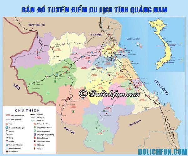 bản đồ du lịch quảng nam - Hình 2