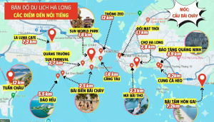 bản đồ du lịch quảng ninh