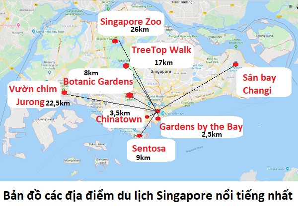 bản đồ du lịch singapore - Hình 1