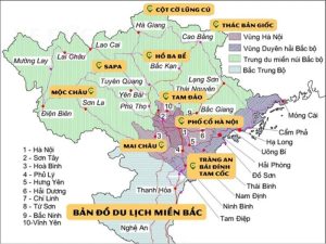 bản đồ du lịch tây bắc