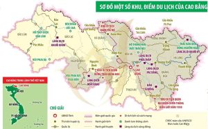 bản đồ du lịch tỉnh cao bằng