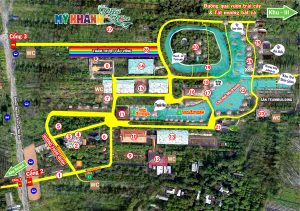 bản đồ khu du lịch mỹ khánh