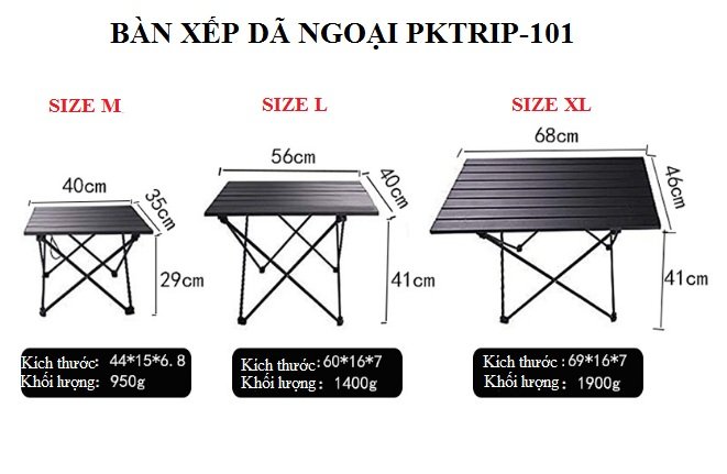 bàn gấp du lịch - Hình 1