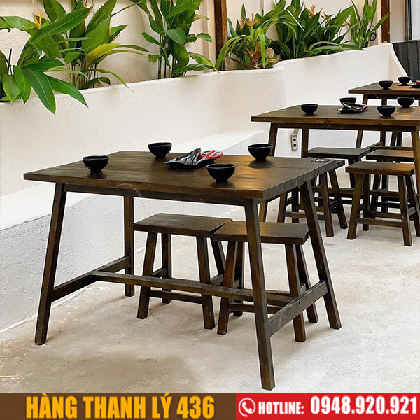 bàn ghế quán ăn cũ - Hình 3