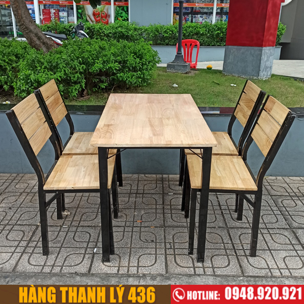 bàn ghế quán ăn cũ - Hình 1