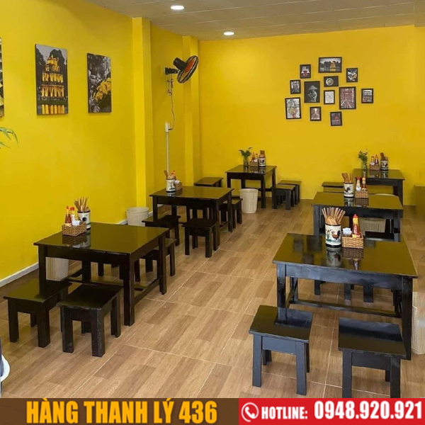 bàn ghế quán ăn thanh lý - Hình 5