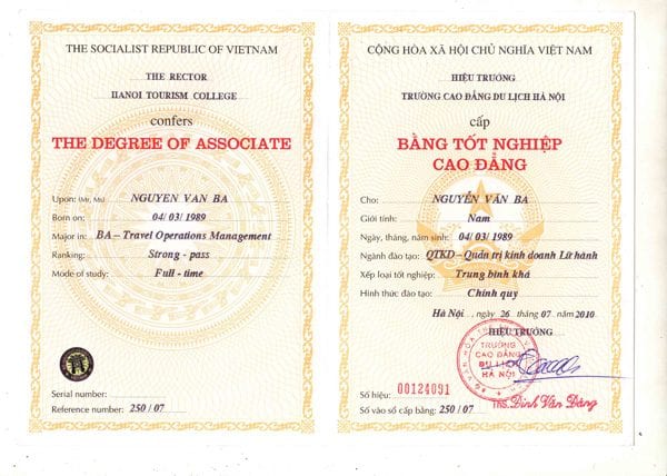 bằng cao đẳng du lịch hà nội - Hình 1