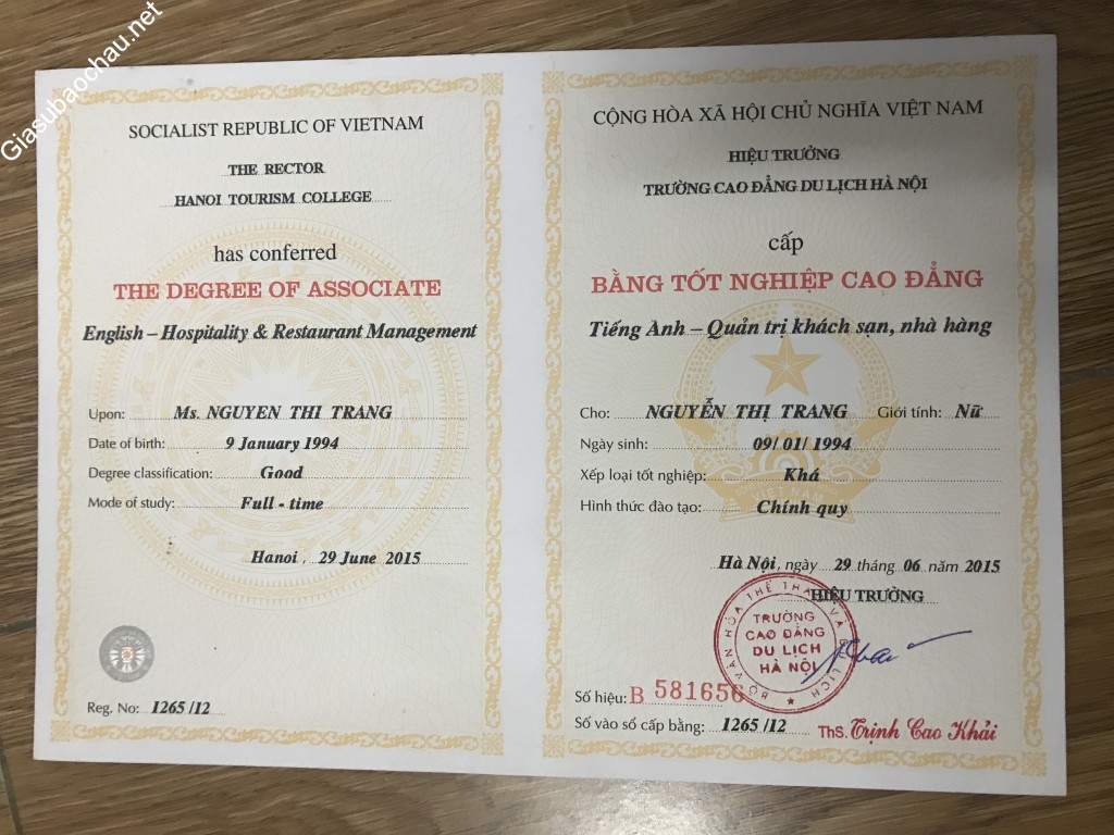 bằng cao đẳng du lịch hà nội - Hình 3