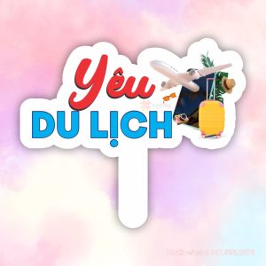 banner cầm tay du lịch
