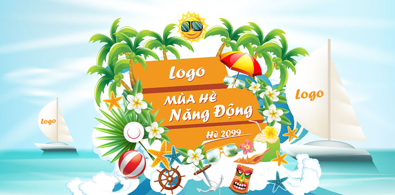 banner du lịch hè - Hình 1