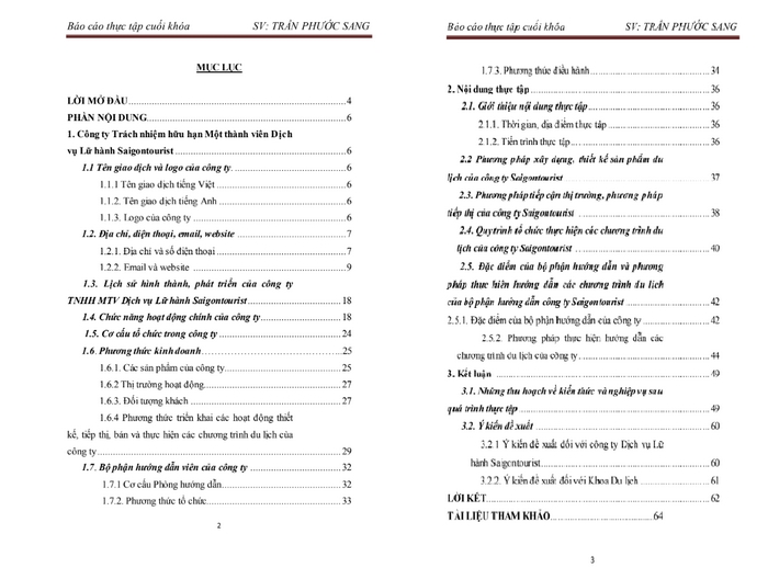 báo cáo thực tập ngành du lịch - Hình 5
