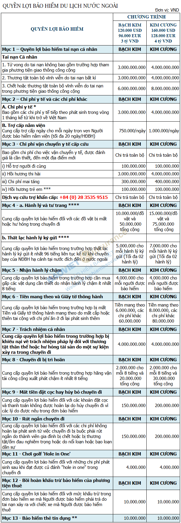bảo hiểm tai nạn du lịch nước ngoài - Hình 3