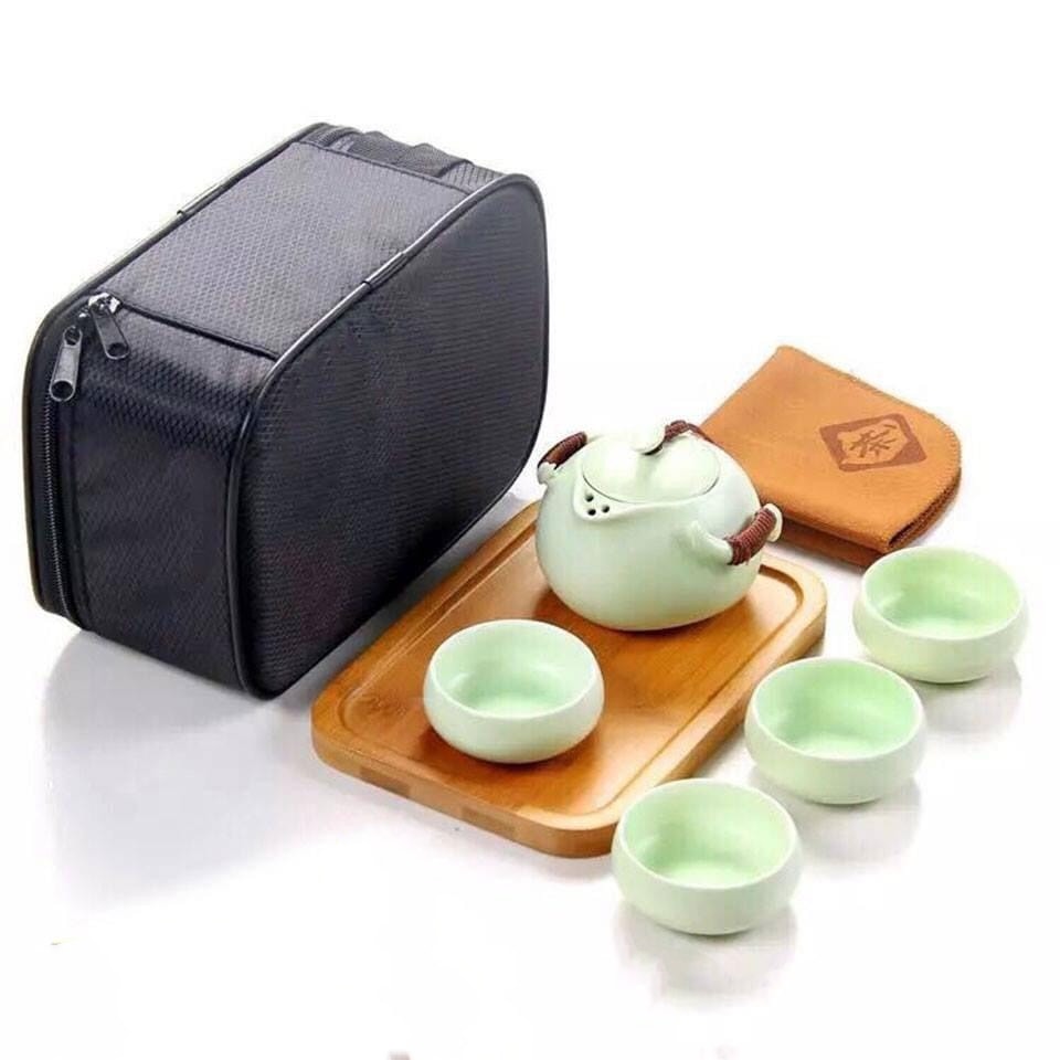 bộ ấm trà du lịch bát tràng - Hình 3