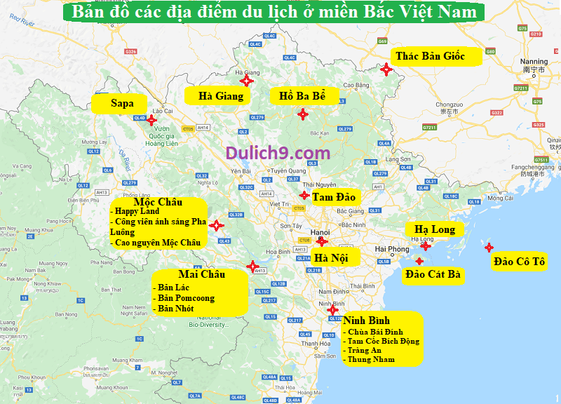 các tỉnh du lịch miền bắc - Hình 4