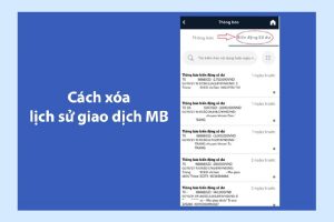cách xoá lịch sử biến động số dư mb