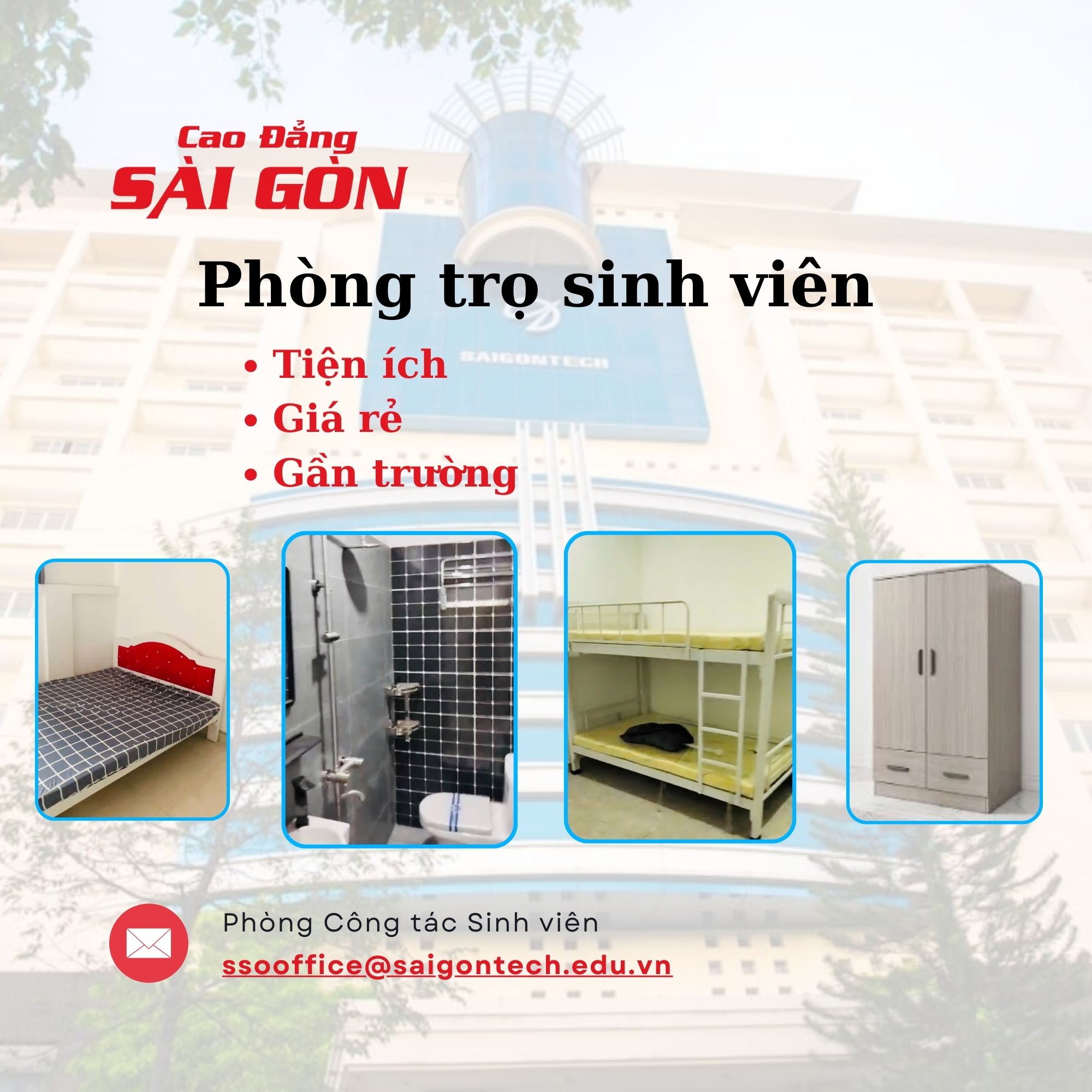cao đẳng du lịch sài gòn có ký túc xá không - Hình 5